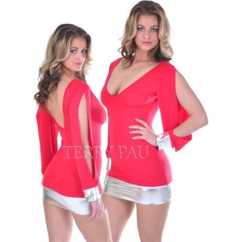 Terry Pau TP112118 Open Sleeve Mini Dress