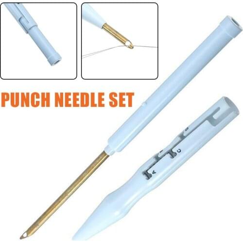 1pc Embroidery Needle Punch Set Adjustable Punch Needle Weaving Tool DIY Craft Leather Stitching Sewing Tool Accessories