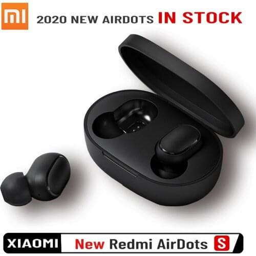 New Original Xiaomi Redmi Airdots S In Ear TWS Bluetooth Earphones Noise Cancellation Headset Mic Handsfree Earbuds AI Control