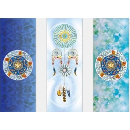 New Printed Yoga Mat 183*68cm*5mm Natural Rubber Comfortable Suede Fabric Non-Slip Lose Exercise Yoga Mat Pilates Gymnastic Mat