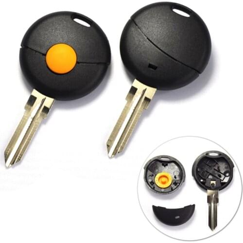 1 Button Replacement Remote Car Key Shell For Benz Smart Fortwo 1998-2012 US Car Key Case Uncut Blade FOB Key Cover 5PCS/lot