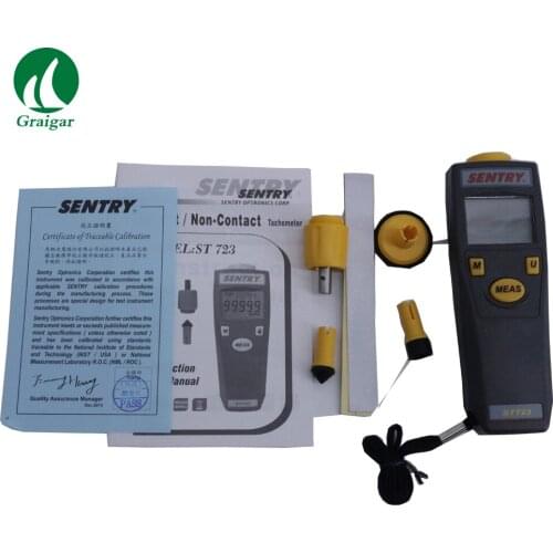 ST723 Tachometer Rotation Speed ST-723 Non-contact Sentry for Measuring Recording Rotational Linear and Surface Speed