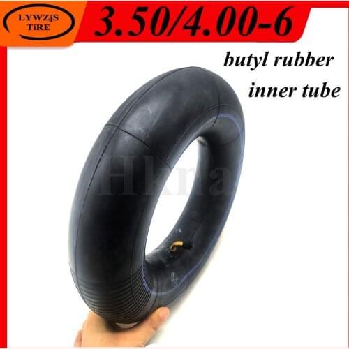 Butyl Rubber 3.50/4.00-6 Inner Tube 3.50-6 Inner Camera 4.00-6 Tube Tyre for Electric Vehicle, Gokart Replacement Parts
