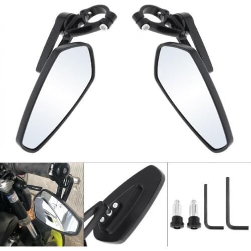 2pcs 15.2CM Durable Aluminum alloy MZS Motorcycle Reversing CNC Rearview Mirror Motorbike Side Mirrors For Honda GROM