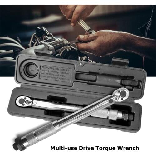 1/4'' Multi-use Drive Torque Wrench 5-25NM Adjustable Hand Spanner Ratchet Repair Tools Torque Wrench Repairing Hand Tools