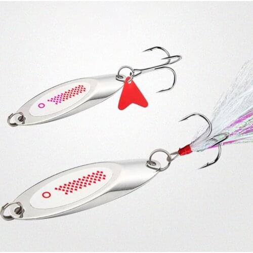 1Pcs Lure Bait Laser Beveled Sequins Spoon Sea Lures Tool For Tackle Wobblers Spinner Bass Pike Rotating Fishing Hook