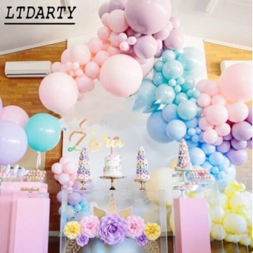 50pcs 5inch thickening party macarons latex balloon wedding wedding room layout baby birthday balloon venue decoration balloon