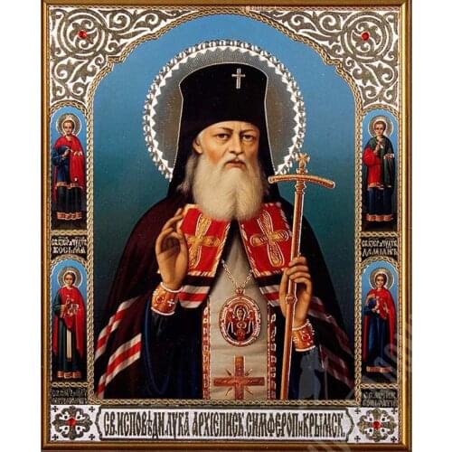 5D Picture Rhinestones Diamond Embroidery Religion DIY Diamond Painting St. Nicholas Of Myra Mosaic Embroidery home decor WG1412