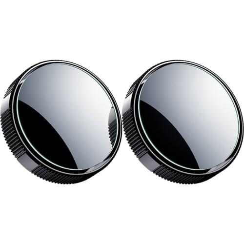 Car Reversing Small Round Mirror 360 Degree Rotating Adjustment Blind Spot Convex Mirror Rear View Rotating Mirror Glass