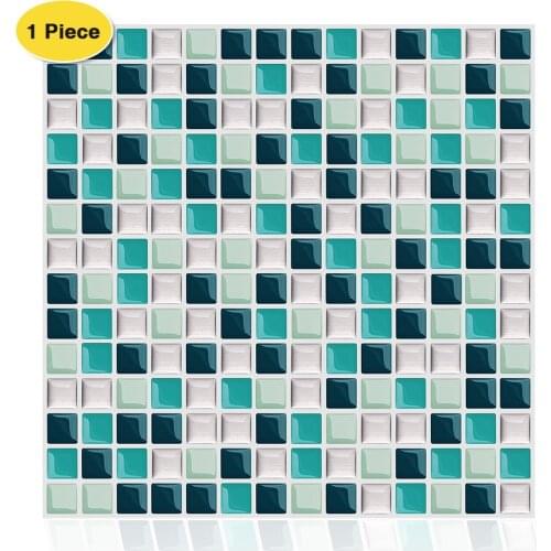 Erzaa 10x10 Inch Peel and Stick Backsplash Self Adhesive Vinyl Mosaic Kitchen Tiles