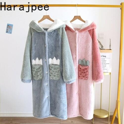 Harajpee Women's Plush Robes
