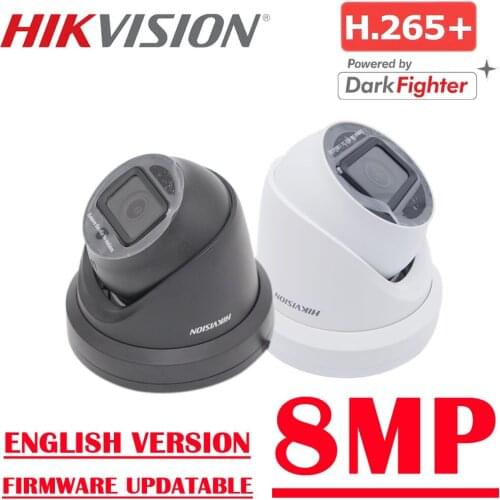 Hikvision Blackcolor DS-2CD2385G1-I IP Camera Original 8MP 4K Darkfighter Dome CCTV Security Camera POE Camera Face Detection