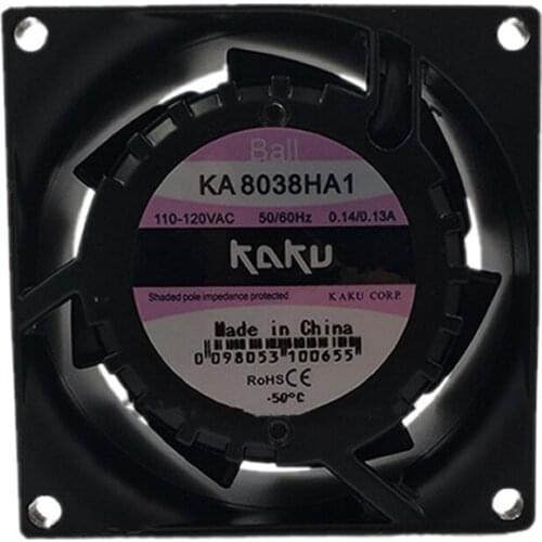 KA8038HA1 AC110V 0.14a / 0.13a ball axial flow fan cooling fan 6months Warranty