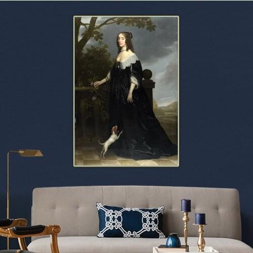 Elizabeth Stuart, Queen of Bohemia by Gerard van Honthorst Canvas Oil Painting Art Aesthetic Picture Wall Decor Home Decoration