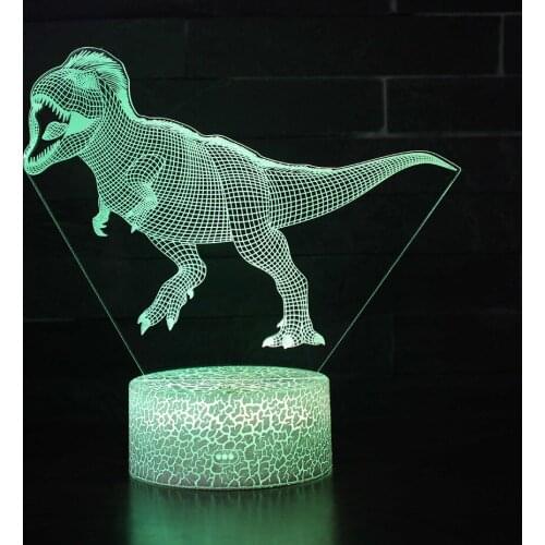 3D LED Night Light Lamp Dinosaur Series 16Color Remote Control Table Lamps Toys Gift For Kid Home Decoration USB Neon Lights Rgb