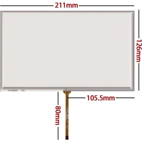 New 9 inch 211" *126 resistance touch screen AT090TN10 AT090TN12