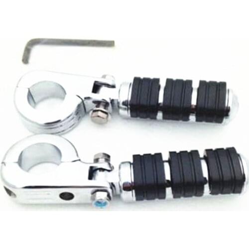 Custom 1 1/2" Clamps Footpegs Motorcycle For Honda Shadow VT750C VT1100 VTX1300 1800 Kawasaki Yamaha Suzuki Touring