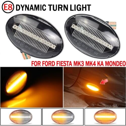 Car Turn Signal Lights Lateral Side Marker Lamps LED Strobe Indicator Accessories For Ford Tourneo Transit MK6 MK7 Mondeo Fiesta