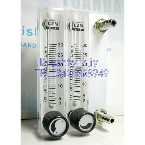 LZM-6T O2 adjustable oxygen bar flowmeter 1.5~15L/min quickly insert pagoda connector