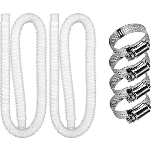 Swimming Pool Replacement Hose And Clamp Pool Filter Pump Replacement Hose Compatible For 300GPH 330GPH Pump