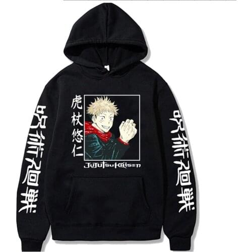 2021 Janpanese Anime Jujutsu Kaisen Itadori Yuji Hoodie Men Women Unisex Hoodies Sweatshirts Hoodie