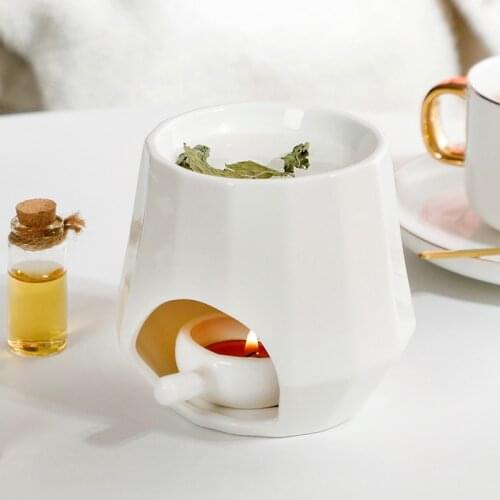 Geometry Oil Burner Candle Holders Aromatherapy Essential Oil Burners Holder Lamp for Bedroom,Spa,Yoga,Baby