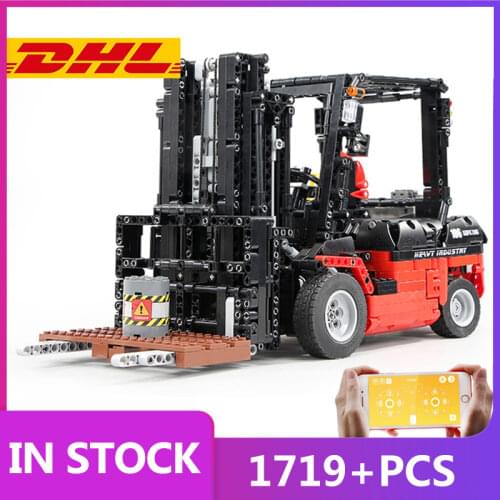 20%off MOULD KING 13106 High-Tech Technical Engineering Vehicles Forklift Mk II Truck Building Blocks Bricks Toys Birthday