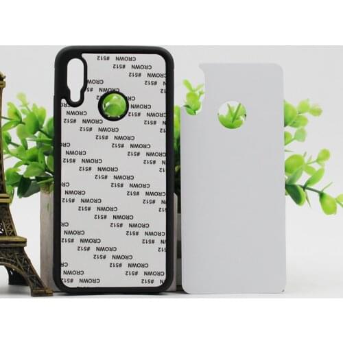Wtsfwf DIY 2D Sublimation rubber TPU+PC Blank Case for Huawei Honor 10 Lite With Aluminum Inserts and glue