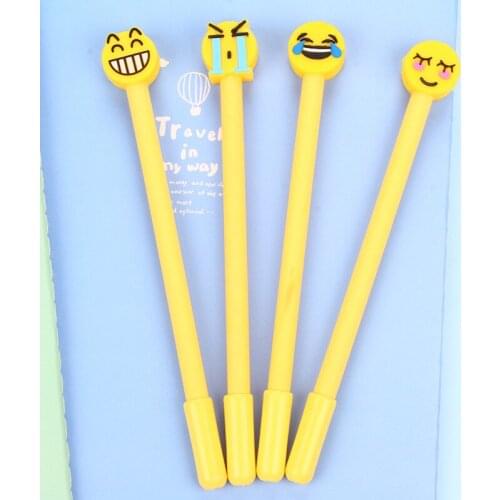 South Korea new student stationery cute cartoon rabbit head gel pen office supplies black pen