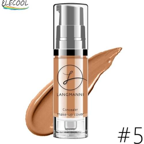 ELECOOL Liquid Concealer Cream Makeup Full Coverage Concealer Waterproof Long Lasting Face Scars Acne Cover Smooth Moisturizing