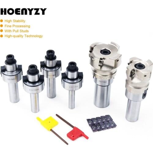 1Set C12 C16 C20 C25 C32 C3/4 FMB22 Face End Mill Tools Holder + BAP400R-50/63 + 10pcs APMT1604 Carbide Inserts For CNC Machine
