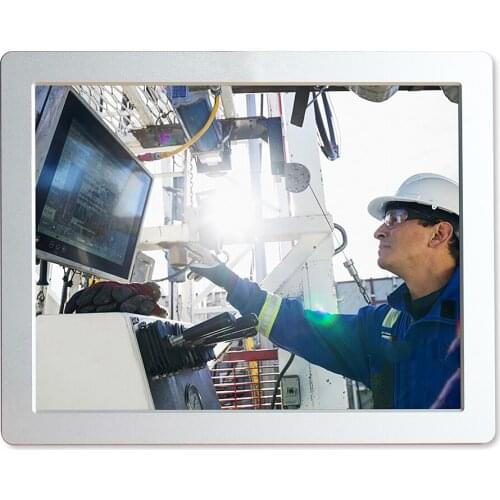 15" industrial pc touch screee Aluminum Alloy waterproof IP68/IP69K i3 6100U all in one pc 1024x768 lan/usb/rs232 for windows