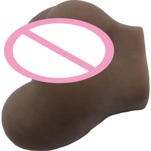 23*30*10cm Reality 1:1 Big Silicone Ass With Vagina And Anal Masturbator Sex Doll For Men