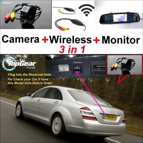 3 in1 Special Camera + Wireless For Mercedes Benz S Class MB W221 S300 S320 S350 S400 S420 S450 S500 S600 S63 S65 2006~2012