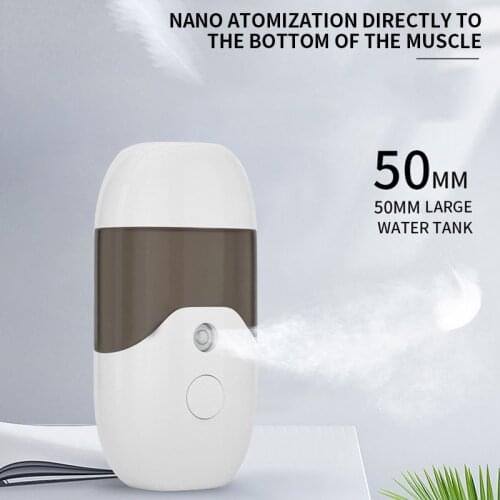 50ML Portable Facial Steamer Face Sprayer USB Nebulizer Nano Facial Steamer Humidifier Hydrating Women Beauty Skin Care Tools