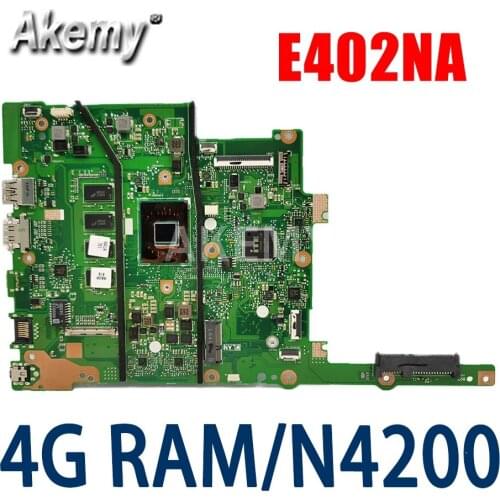 90NB0C50-R00030 For ASUS E402NAS E402NA E402N Laptop Mainboard Motherboard w/ 4G RAM /N4200(14 inch Laptop )