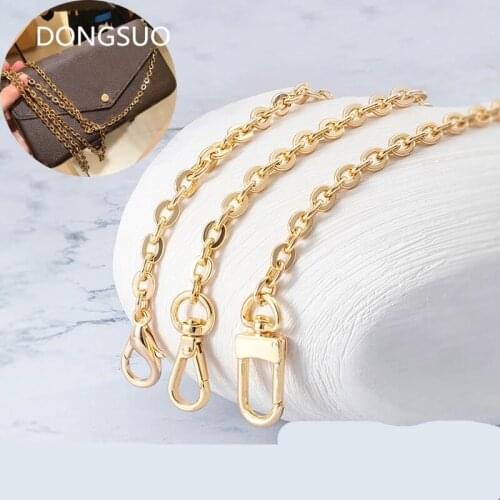 Aluminum chain strap gold metal chain 0.6cm for designer handbag bag purse replacement Accessories Hardware 6mm
