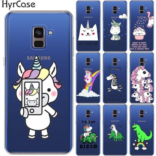 Unicorn Horse Soft TPU Cover For Samsung Galaxy A7 A6 A8 Plus 2018 A3 A5 A7 2016 2017 A750 A10 A20 A30 A40 A50 A60 A70 A80 Case