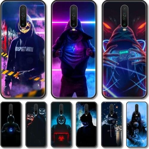 Neon Guy cool man Phone Case For Redmi 10 9 8 7 6 GO S C T PRO Note 5G Black Cover TPU