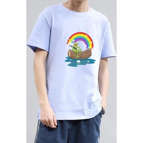 Women Plus Size Shirts Aesthetic Frog T Shirt Cotton Harajuku Cartoon Goth T Shirt Summer Unisex Casual Loose Vintage Blouses