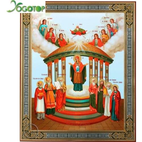 The Icon of Sophia,the Wisdom of God Kiev 5D full Diamond Painting Religion Full Square Round DIY Diamond Art Embroidery YY2779