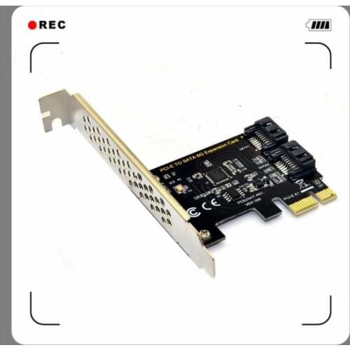 PCI-E PCI To SATA 3.0 Extension Card With Bracket 2-Port SATA III 6Gbps Expansion Adapter Pci E Sata3 Pcie Sata 3 Card For Minin