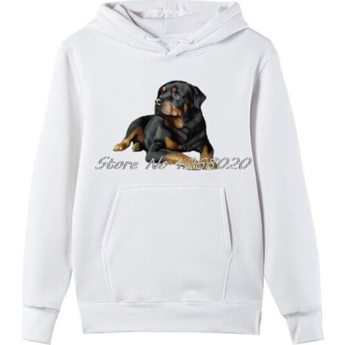 Hot Sell Rottweiler Dog Fashion Hoodie Mens Cotton Sweatshirt Male Harajuku Hip Hop Streetwear