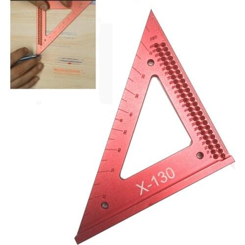Woodworking Line Ruler Hole Scribing Gauge Woodworking Crossed-out Measuring Tool Precision Squares Triangle Ruler T50 Scribe