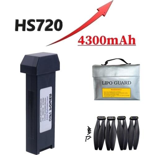 7.4V 4300mah Lithium Battery for HS720/HS720E Folding Brushless Quadcopter Accessories Remote Control UAV 7.4v Lithium Battery