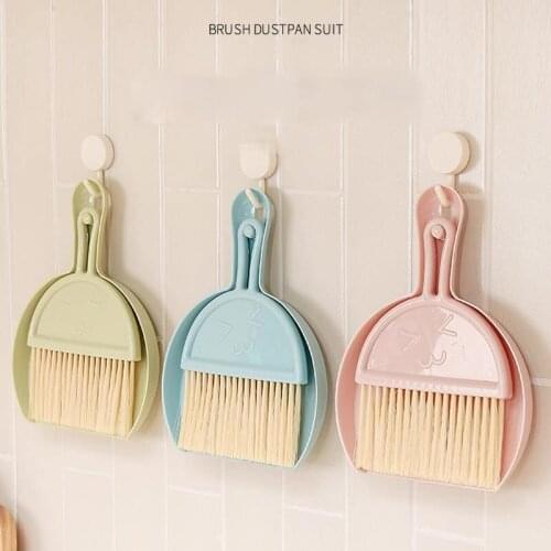 Small Broom With Dustpan Set Computer Debris Brush Home Desktop Mini Broom Keyboard Cleaning Brush