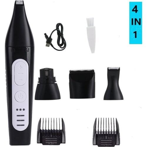 Low Noise Dog Grooming Clippers Cordless Cat Puppy ClipperElectric Pet Trimmer for Trimming The Hair Around Paws 2/3/4 IN 1