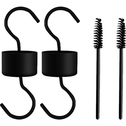 Metal Water Feeder Hook Black Metal Anti-ant Hummingbird Feeder Hook And Brush Indoor Garden Decoration Hook