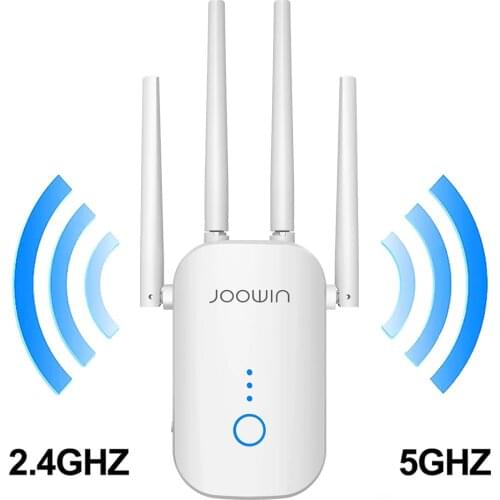 Powerful Wireless Wifi Repeater Router 1200Mbps Dual-Band 2.4/5G 4 Antenna Wi-Fi Range Extender Wi Fi Routers Home Network Route