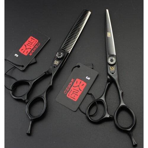 6 Professional Hair Salon Structure Scissors Set Cutting Barber Haircut Thinning Shear Scissors Hairdressing Hair Tools Scissors